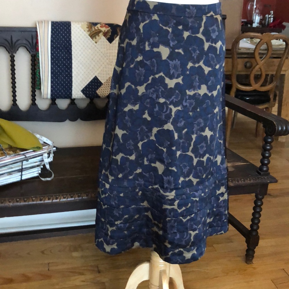 Banana Republic Tea Length Iridescent Skirt